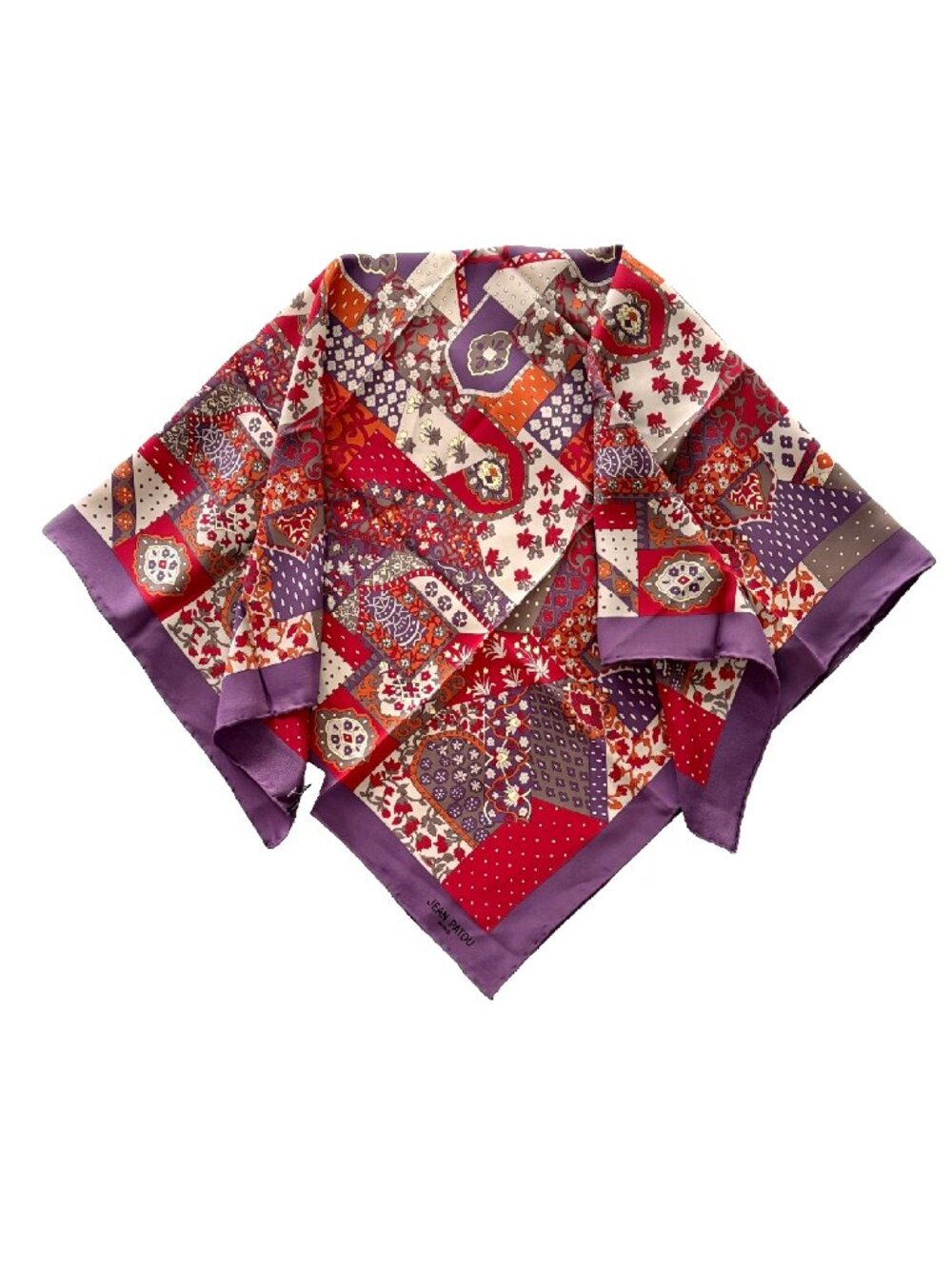 NWT Vintage Jean Patou Paris Silk Scarf